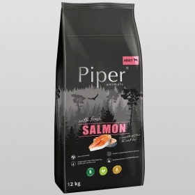 Суха Храна Piper Super Premium Salmon  - За Израснали Кучета със Свежа Сьомга 
